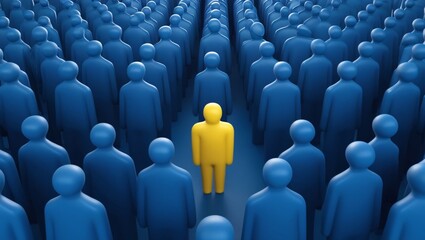 to be outside of the crowd