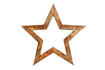 Rusty Star Shape
