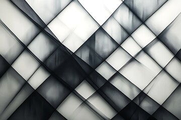 Abstract composition of black lines on a white background, creating a dynamic and orderly interplay of light and shadow.