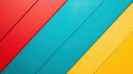 Fototapeta premium Profile in bold primary colors, representing simplicity and clarity