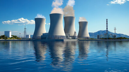 Obraz premium nuclear power plant