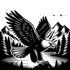 eagle in flight