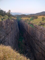 canyon in the morning also the Asia's largest valley
