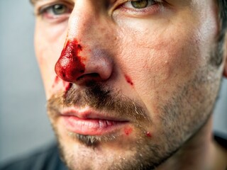 Fototapeta premium Nose Injury Trauma