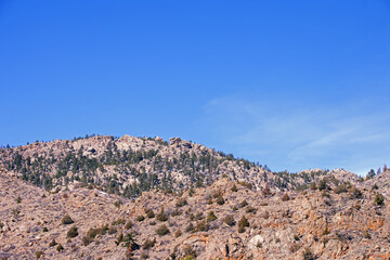 red rock colorado mountainsides