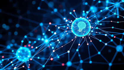 Network connections abstract background