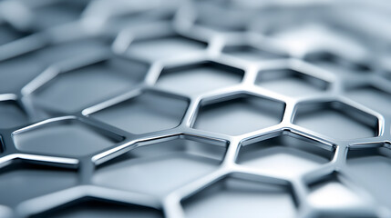 Obraz premium Futuristic steel dome interwoven hexagons