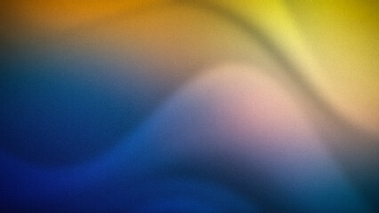 Dynamic 4K abstract background with vibrant gradients of blue, orange, and yellow tones. Ideal for modern, grainy, and creative design projects