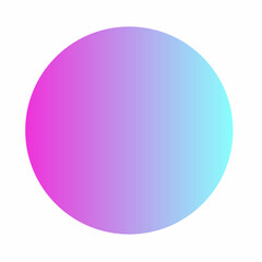 A simple and abstract vector of a gradient circle in pink and blue colors. This design can be used for a variety of purposes, including social media posts, website backgrounds, or as an element 