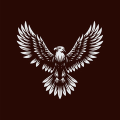 Fototapeta premium eagle with wings