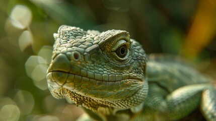 Fototapeta premium Images of natural wildlife reptile. Stock photo images of majestic reptile in the wild.