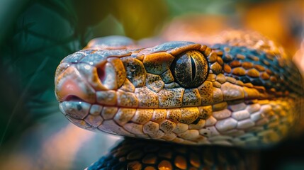 Obraz premium Images of natural wildlife reptile. Stock photo images of majestic reptile in the wild.
