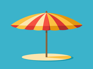 beach umbrella on the beach