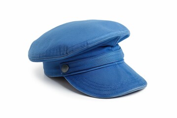 Blue cap isolated on white background