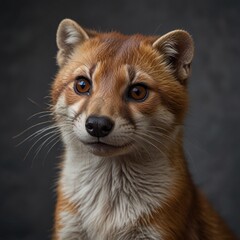 Cute Adorable Furry Ferret Mammal Head Face