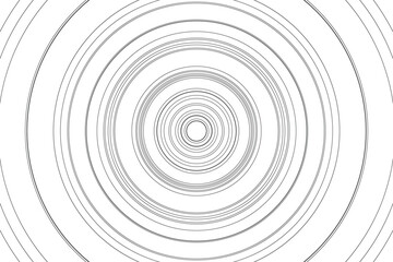 Monochrome circular pattern background with concentric rings in a clean and simple design.