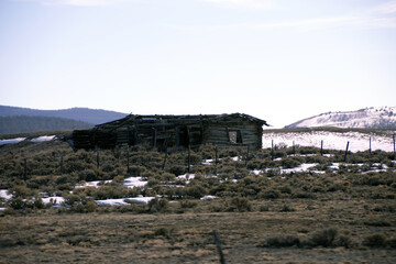 dilapidated building in rural colorado