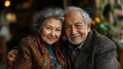 Senior couple enjoying a tea tasting, sampling different blends and flavors.