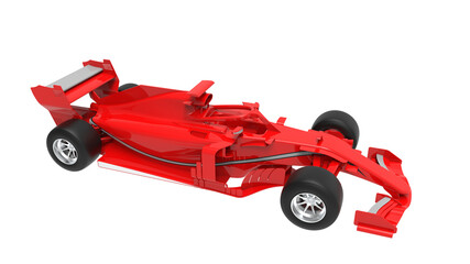 F1 red car formula 1 racing  isolate in transparent background png