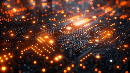 Obraz premium Futuristic digital interface