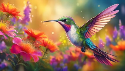 Obraz premium hummingbird in flight