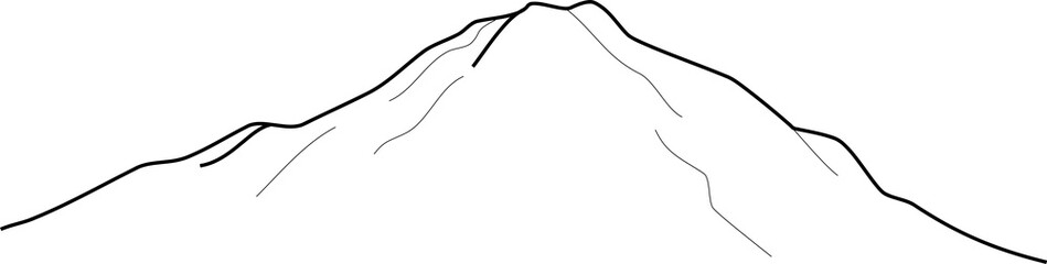 mountain peak transparent background