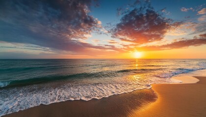 sunset on the beach