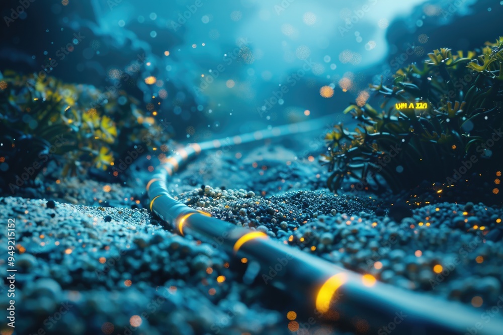 Poster A close-up view of a train on a track, ideal for use in transportation or infrastructure-related contexts
