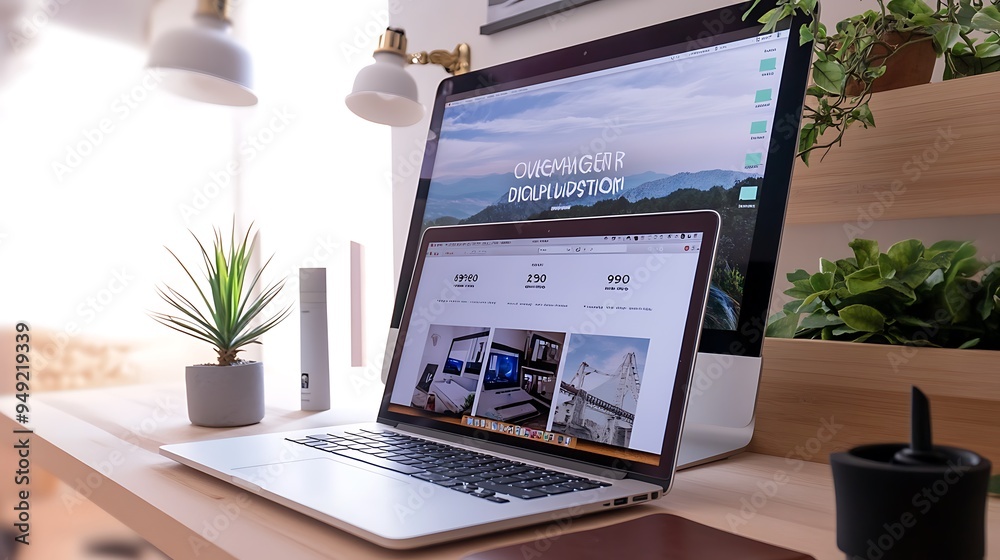 Aufkleber sleek e-commerce website interface with personalized product recommendations and dynamic pricing, mo