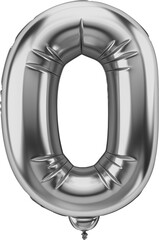 Fototapeta premium light black color Alphabets and numbers Balloons clipart, letters, transparent background.