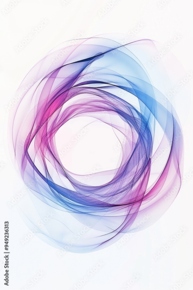 Poster A picture of a circular object on a white background, ideal for use in designs and presentations