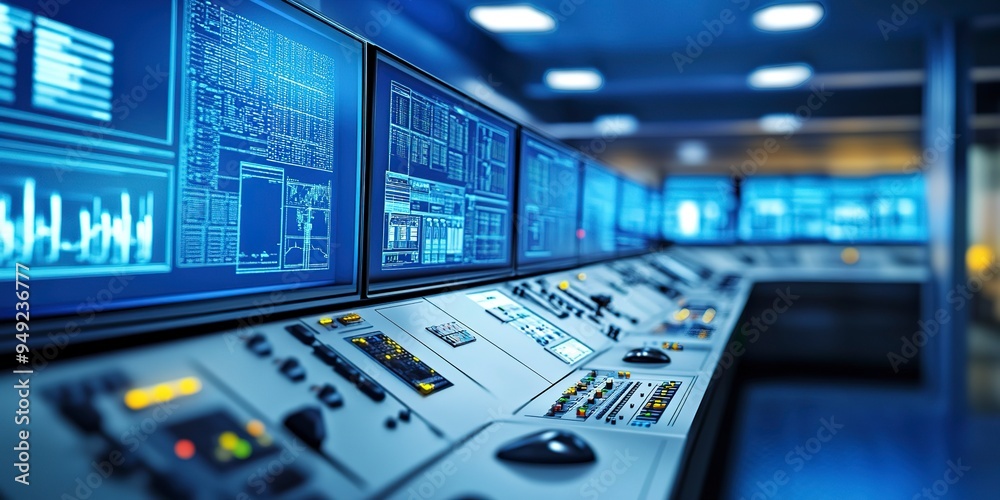 Poster supervisory control and data acquisition system technology for monitoring and controlling processes.