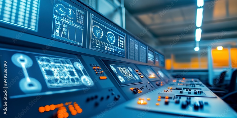 Poster supervisory control and data acquisition system technology for monitoring and controlling processes.