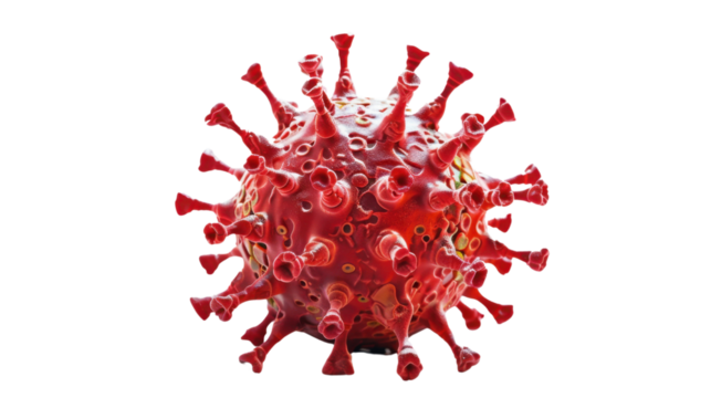 Virus isolated on white background 