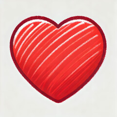 sketchy red heart
