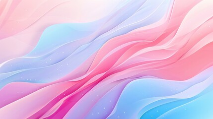 Abstract Wavy Pink and Blue Background