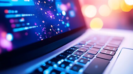 Sleek Laptop Displaying Intuitive Content Management System Interface with Modern Website Backend Design