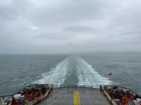 Sailing across the channel