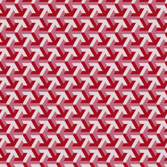 Abstract seamless red and white arrows pattern vector. Geometric ethnic oriental traditional art pattern. Design for background, wallpaper, clothing, wrapping, fabric element and textile print . 