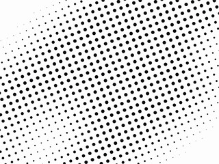 Black and white dotted halftone background. Modern grunge halftone gradient background. Modern faded grit noise texture. vector