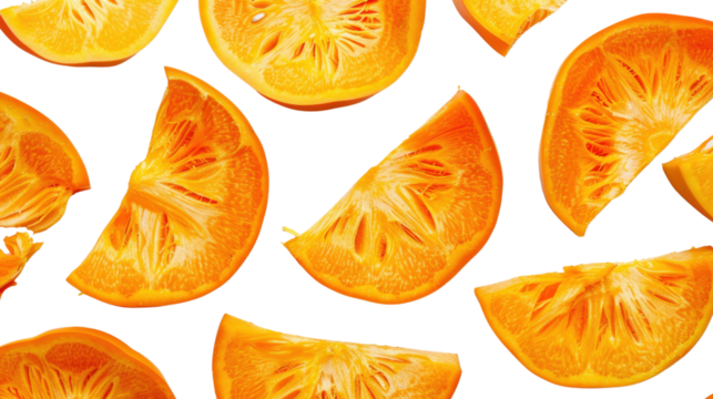 Pumpkin slice isolated on white background