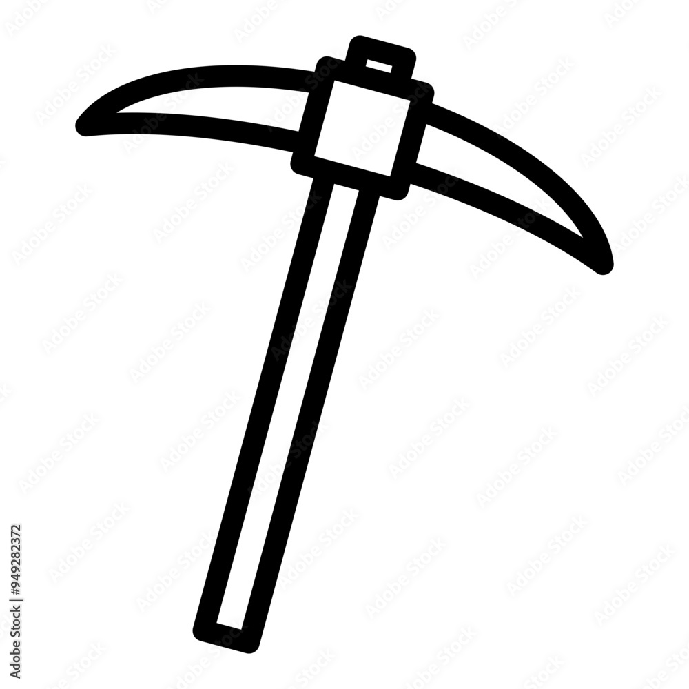 Wall mural pickaxe icon 