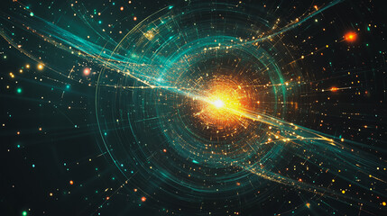 background Innovation network points Earth's surface wave background Abstract digital wave background information technology background The background is the background. gradient wave digital wave ban