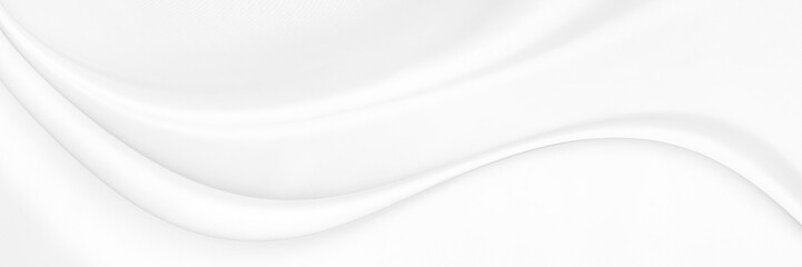 White gray satin texture that is white silver fabric silk panorama background with beautiful soft...