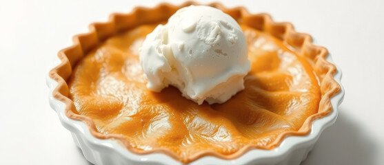 Delicious Pumpkin Pie with Whipped Cream