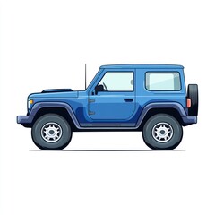 Blue Off-Road Vehicle Illustration
