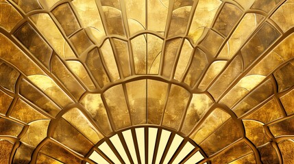 A golden art deco style pattern.