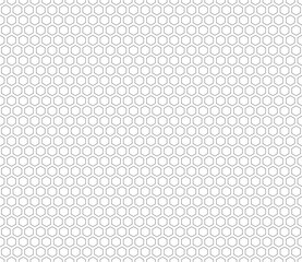 Abstract pattern of hexagon shapes. Hexagon mosaic cells with padding. Hexagon shapes. Seamless tileable vector illustration.