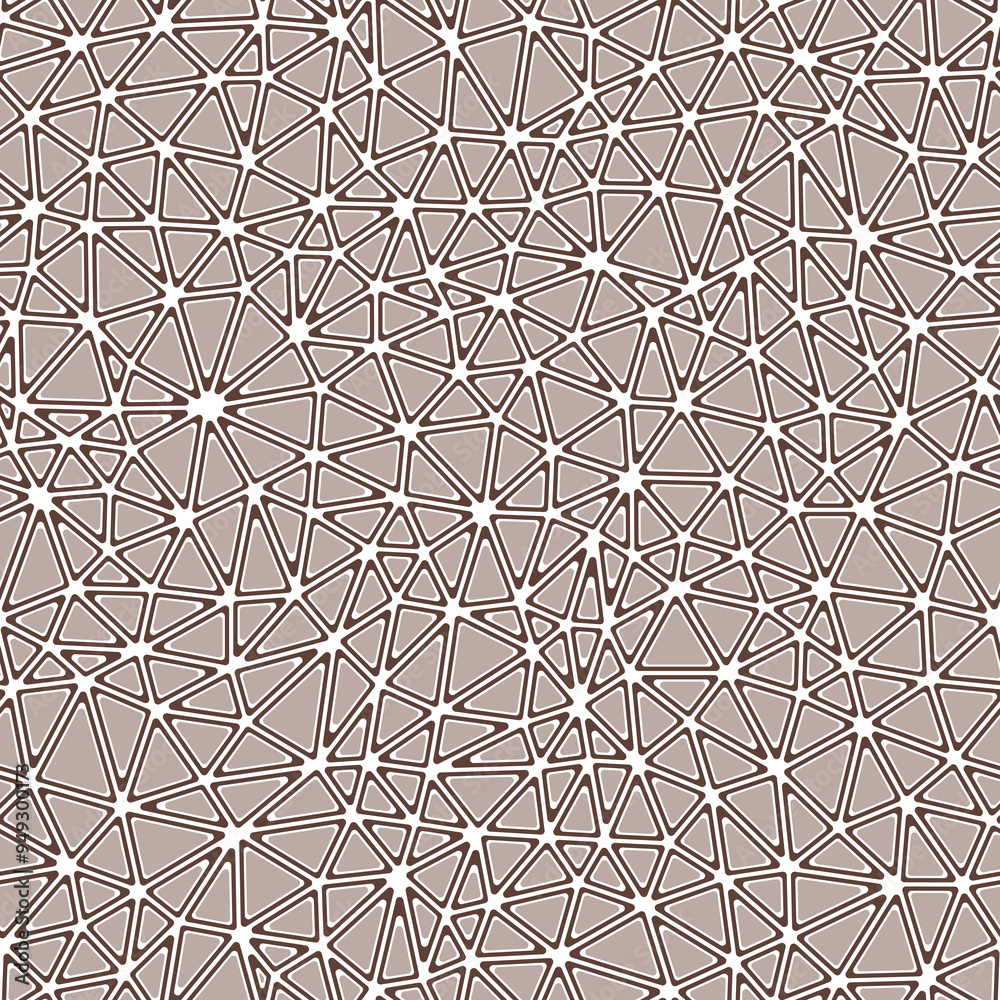 Poster geometric pattern with rounded solid shapes in frames. compact triangles in a one-tone colored style