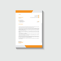 Business card letterhead design template corporate